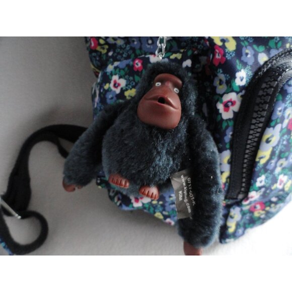 Kipling Navy Floral Print Backpack - Picture 3 of 9